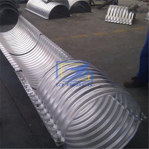 hot galvanzied flanged nestabled corrugated steel pipe 